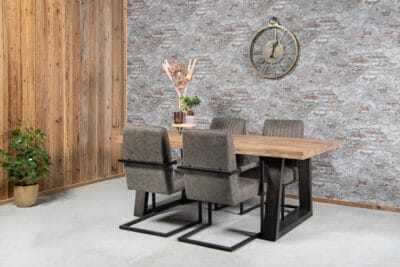 industriële eettafel buisstijl