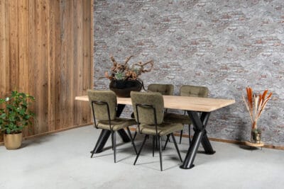 industriële eettafel buisstijl