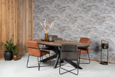 industriële eetkamertafel buisstijl