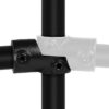 49C: Verstelb. hoekstuk 33,7mm (ZWART)
